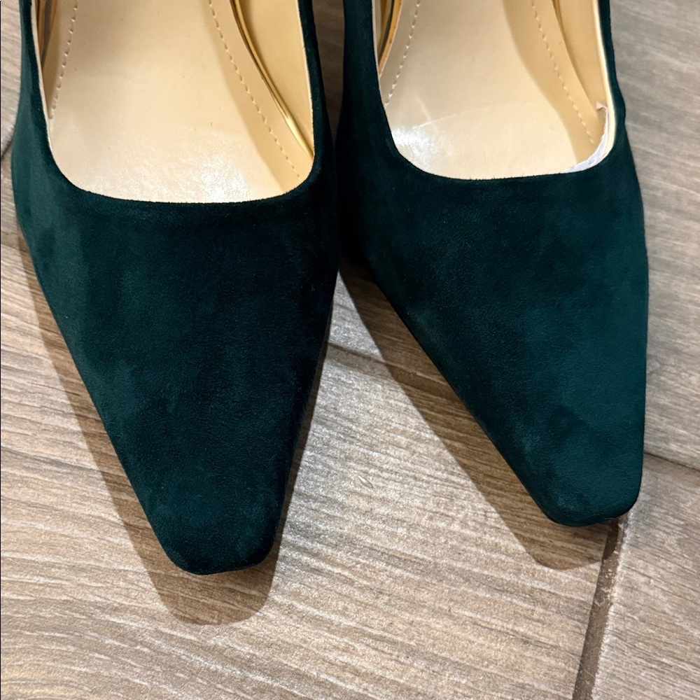 Nine West Oraye Dark Green Stiletto Pumps Sz 10 M - Picture 5 of 14